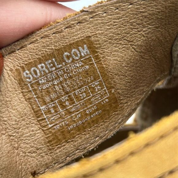 Sorel Joanie II Lace Up Wedge Sandals Women's Size 8 Honey Brown Gladiator - Picture 13 of 13